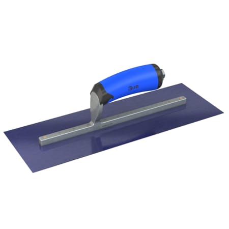 Steel City Trowels By Bon Bon 67-179 Finish Trowel, Square, Blue Steel, 14 X 5, Comfort Grip 67-179